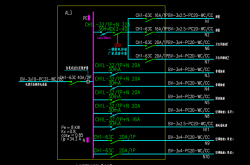 一键断电配电箱系统图