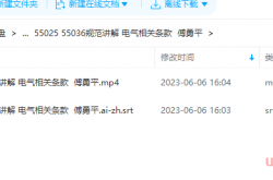 55025 55036规范讲解 电气相关条款  傅勇平