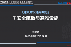 2023.07.20《建筑防火通用规范》安全疏散与避难设施 刘文利