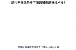 2022.12 深圳市罗湖区海绵办会议纪要附件-绿化率偏低条件下海绵城市建设技术指引