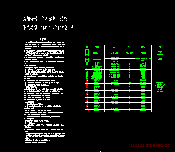 安科瑞集中控制型疏散指示系统图集 符合GB51309-2018 DWG 第1张