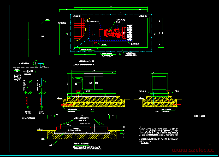 集装箱式柴油发电机安装图